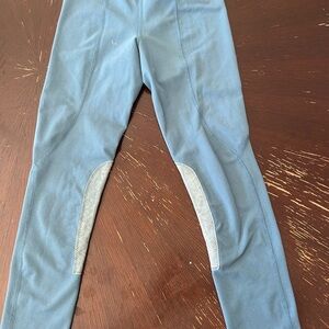 Kerrits Kids Teal Leggings with Gray Accents